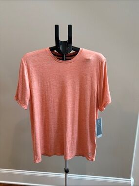 Free Country Heather Coral Short Sleeve Crewneck Tee